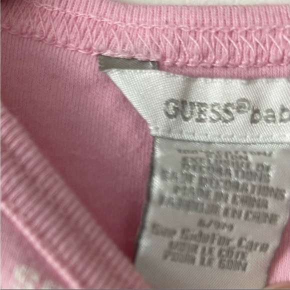 Guess baby light pink footie. Size 6-9 Months - Picture 6 of 8